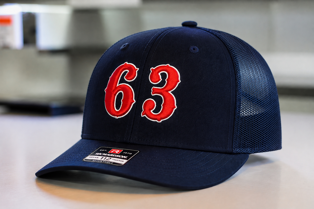 Number 63 SnapBack Hat 