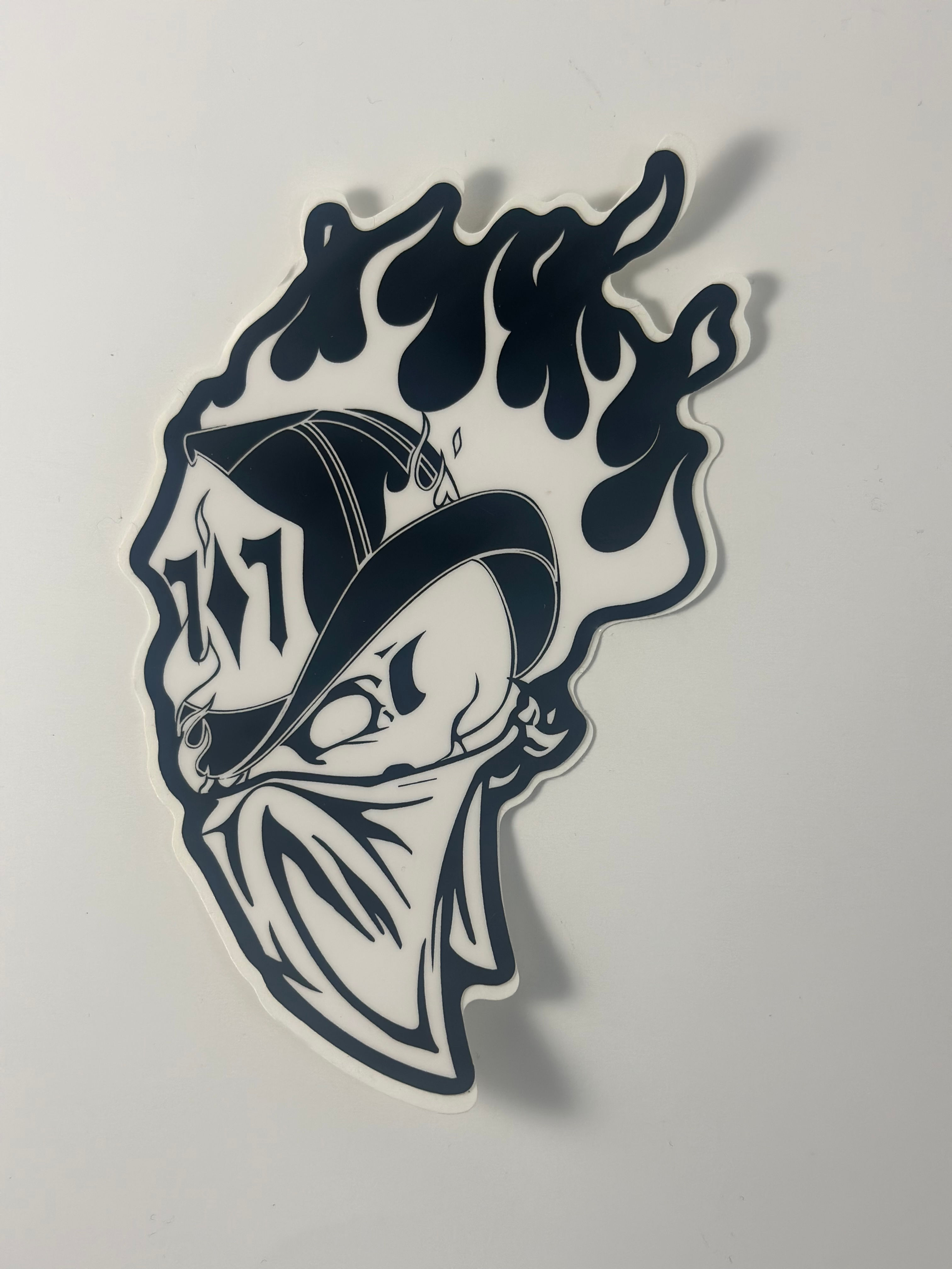 Vallejo Leatherheads Kiss Skull Sticker