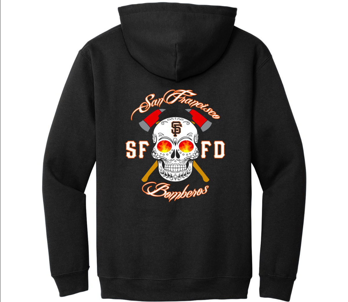 Los Bomberos Black Hooded Sweatshirt