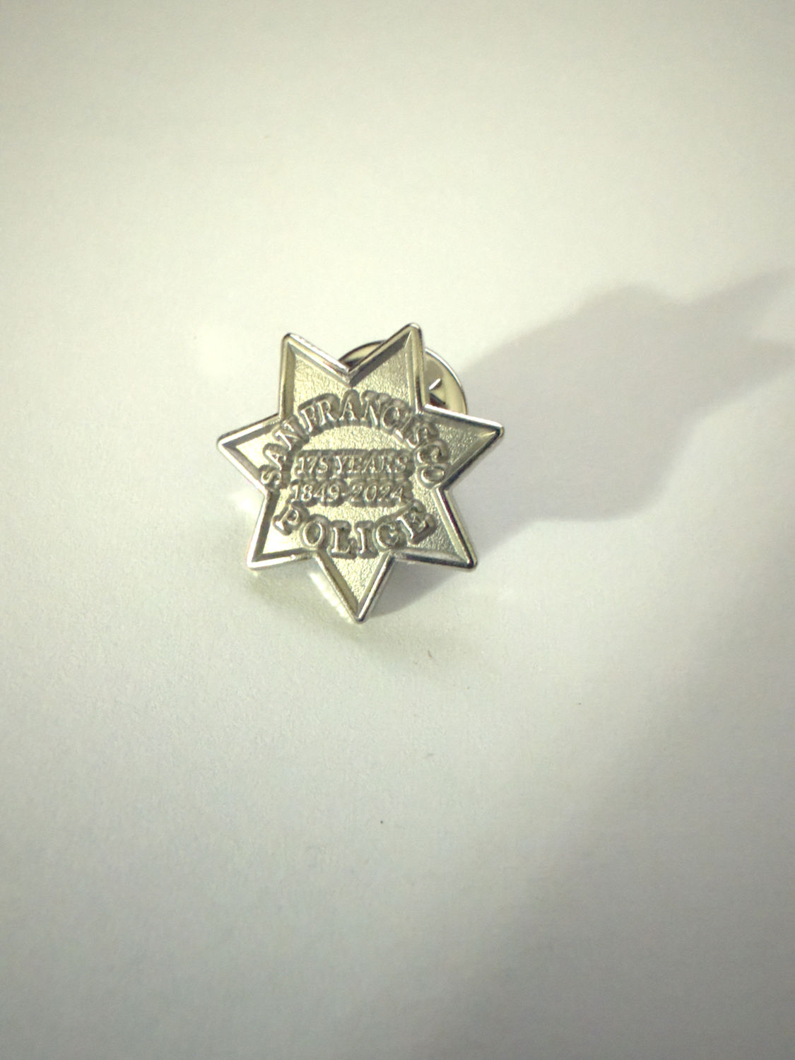 San Francisco Police 175yr Star Pin
