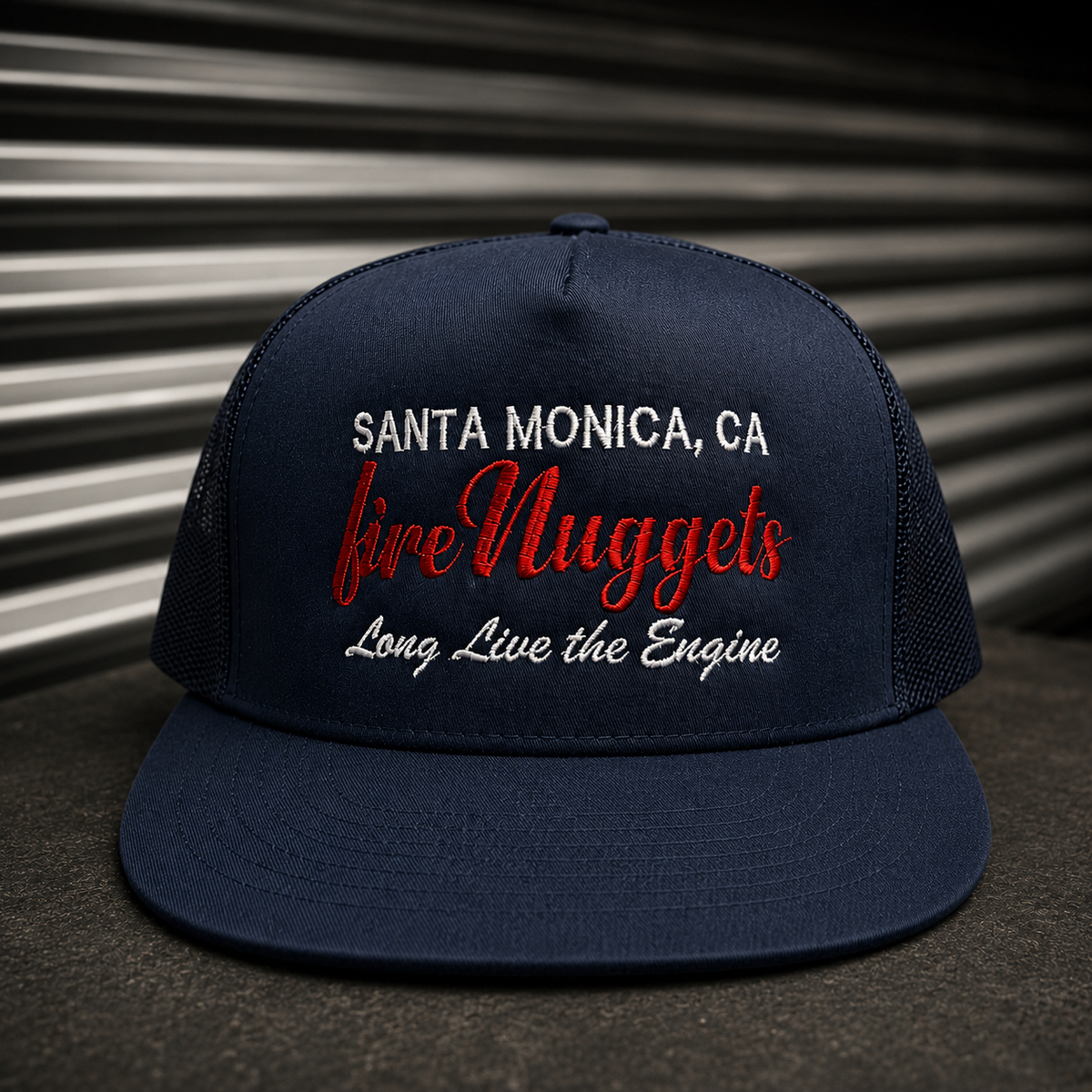 Fire Nuggets Long Live the Engine navy SnapBack hat 
