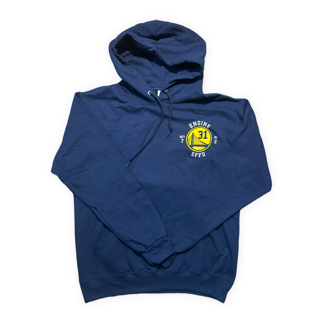 SFFD St. 31 Bay Bridge Navy Hooded Sweatshirt