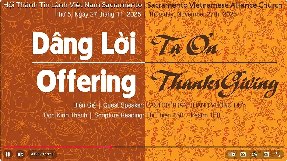 Dâng Lời Tạ Ơn