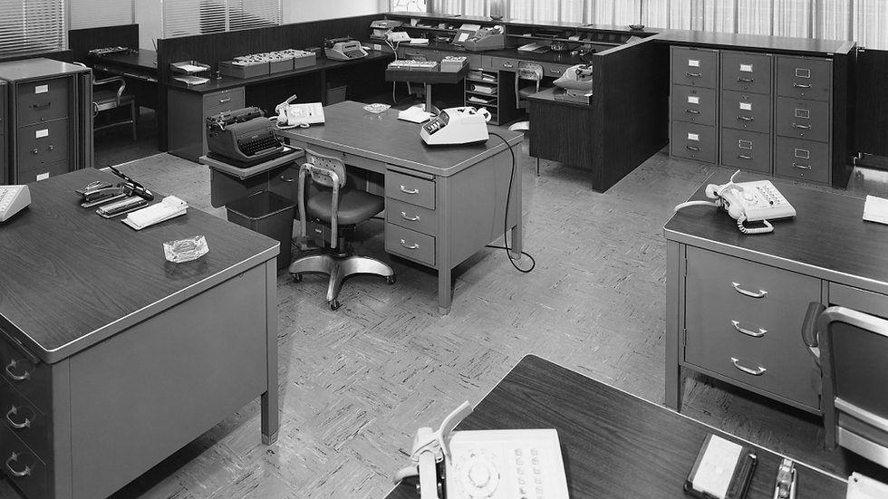 Vintage office scene