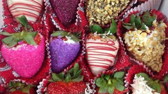 Fancy Dipped Chocolate Covered Strawberries