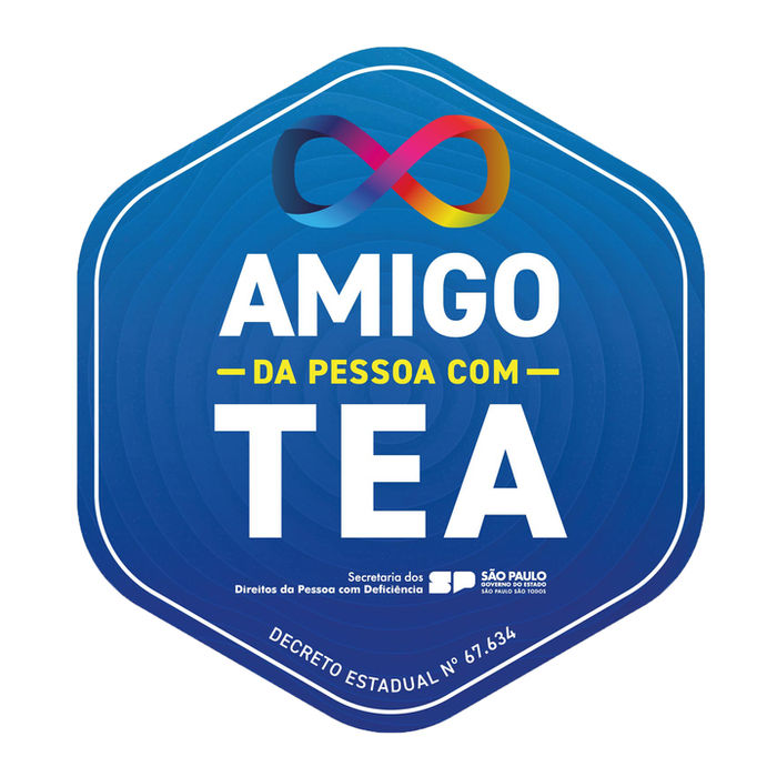 Selo amigo da Pessoa com TEA concedido pelo Secretário Estadual da Pessoa com Deficiência do Estado de São Paulo, reconhecimento de boas práticas e projetos que contribuem para a vida das crianças com TEA.