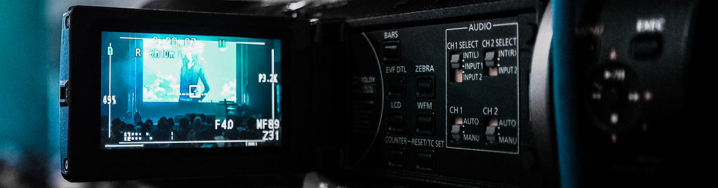 Closeup of a digital video camera for legal videography