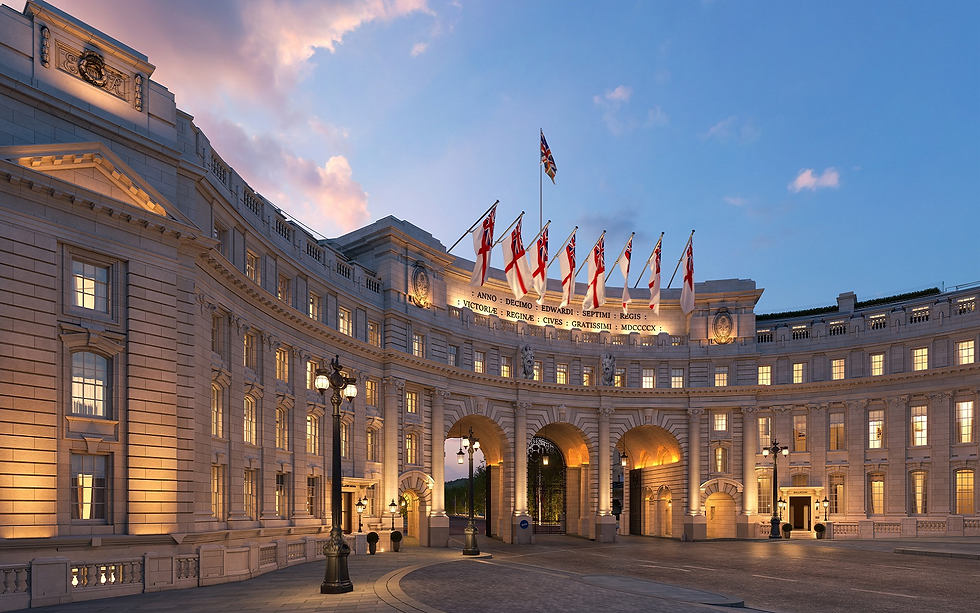 Waldorf Astoria London Admiralty Arch at dusk