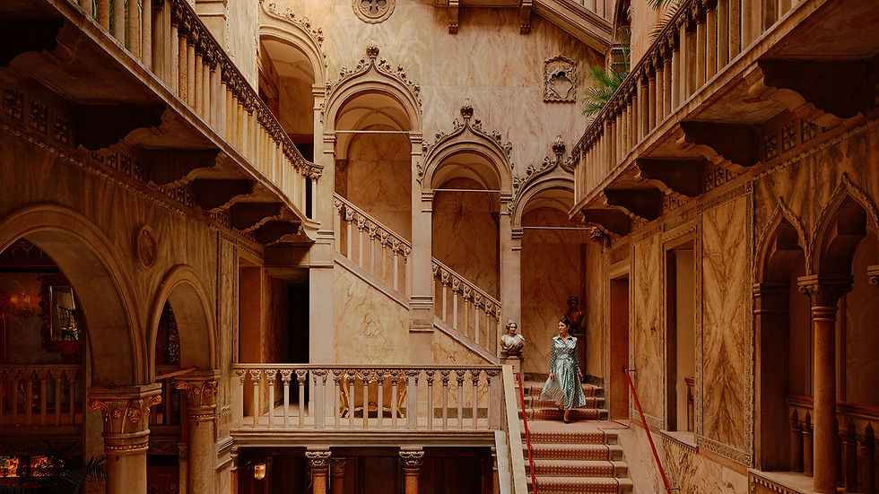Historic atrium staircase at Danieli Venice, A Four Seasons Hotel