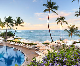 Pool overlooking ocean