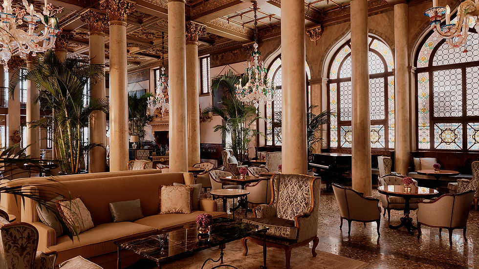 Grand salon lobby at Danieli Venice, A Four Seasons Hotel