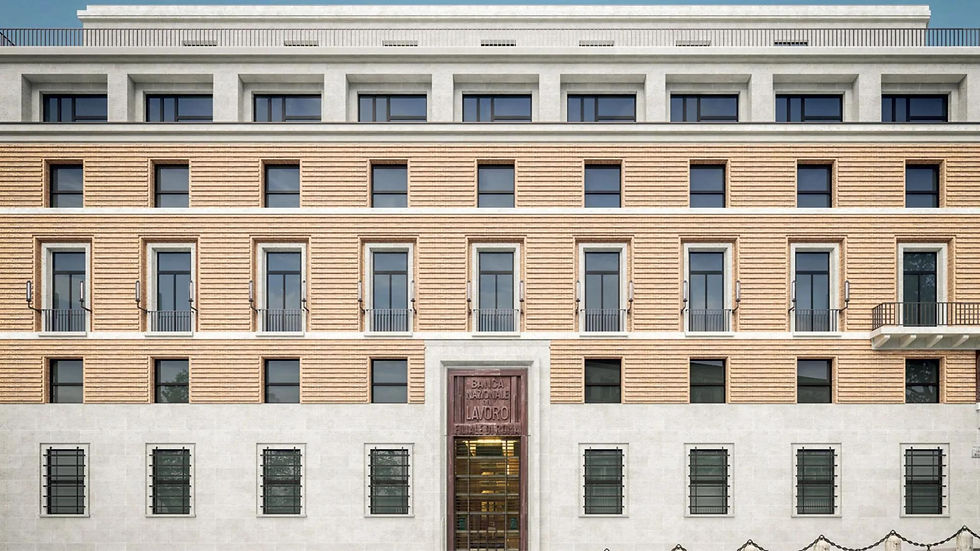 Rosewood Rome facade on Via Veneto