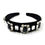 Thumbnail: Christie Crystal Black Velvet Headband