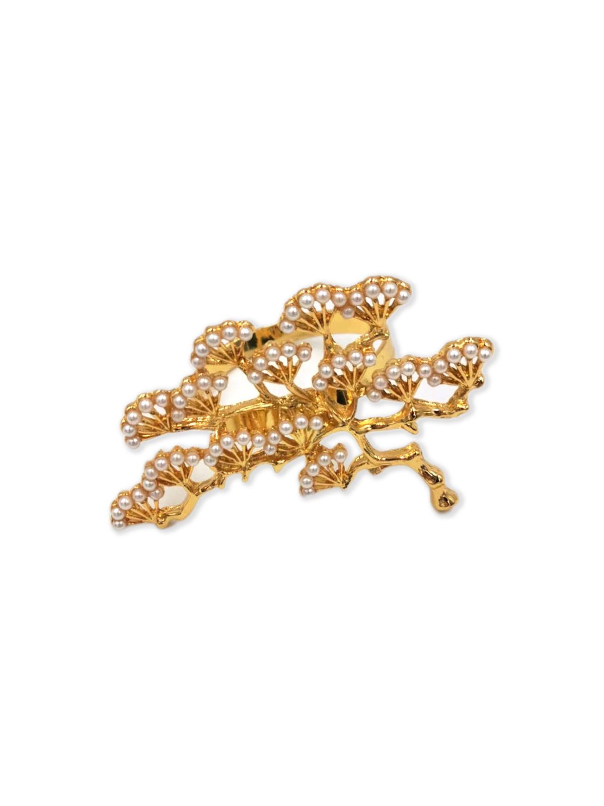 Japanese Black Pine Tree Napkin Rings