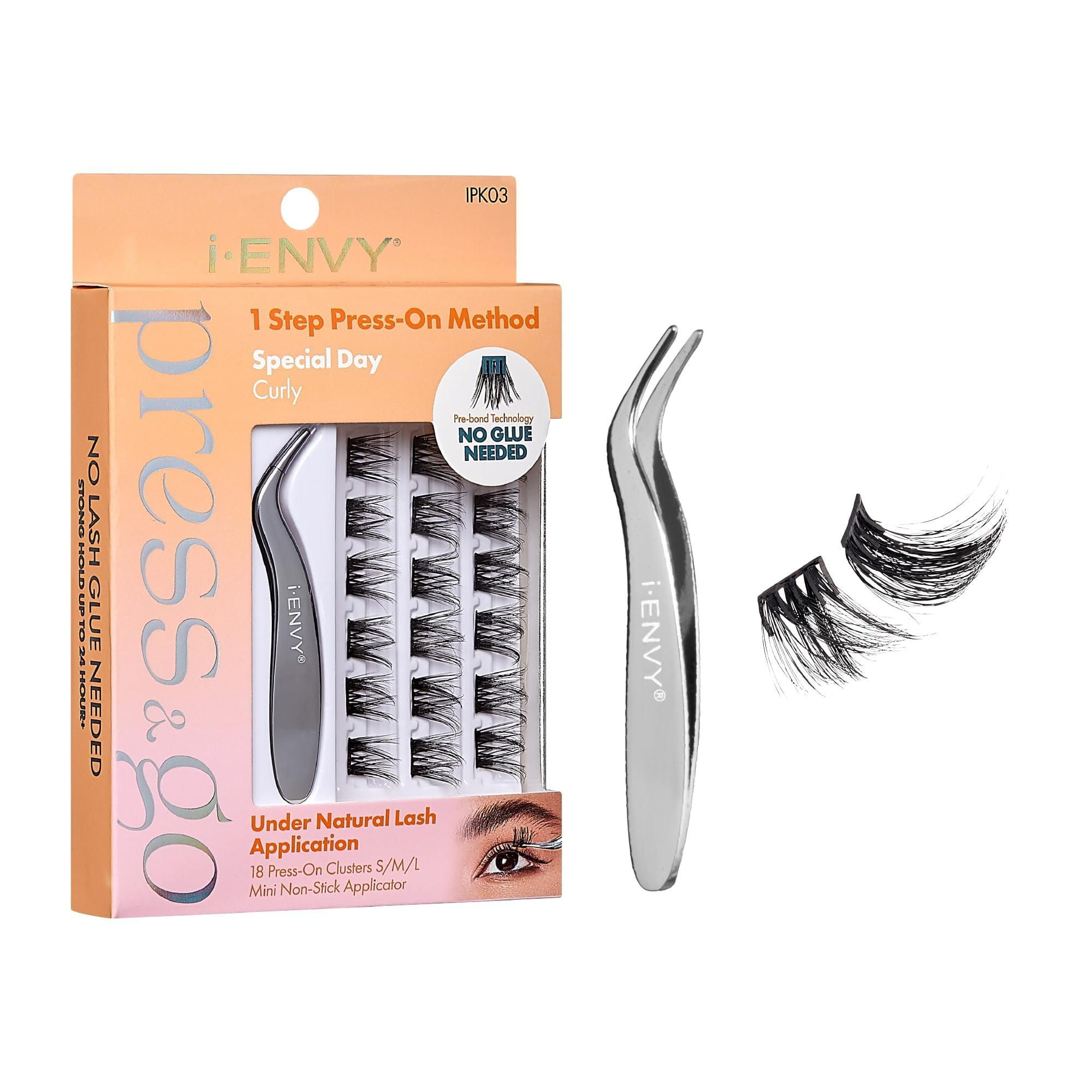 I-Envy Press&Go Self Adhesive Eyelashes and Applicator Kit,