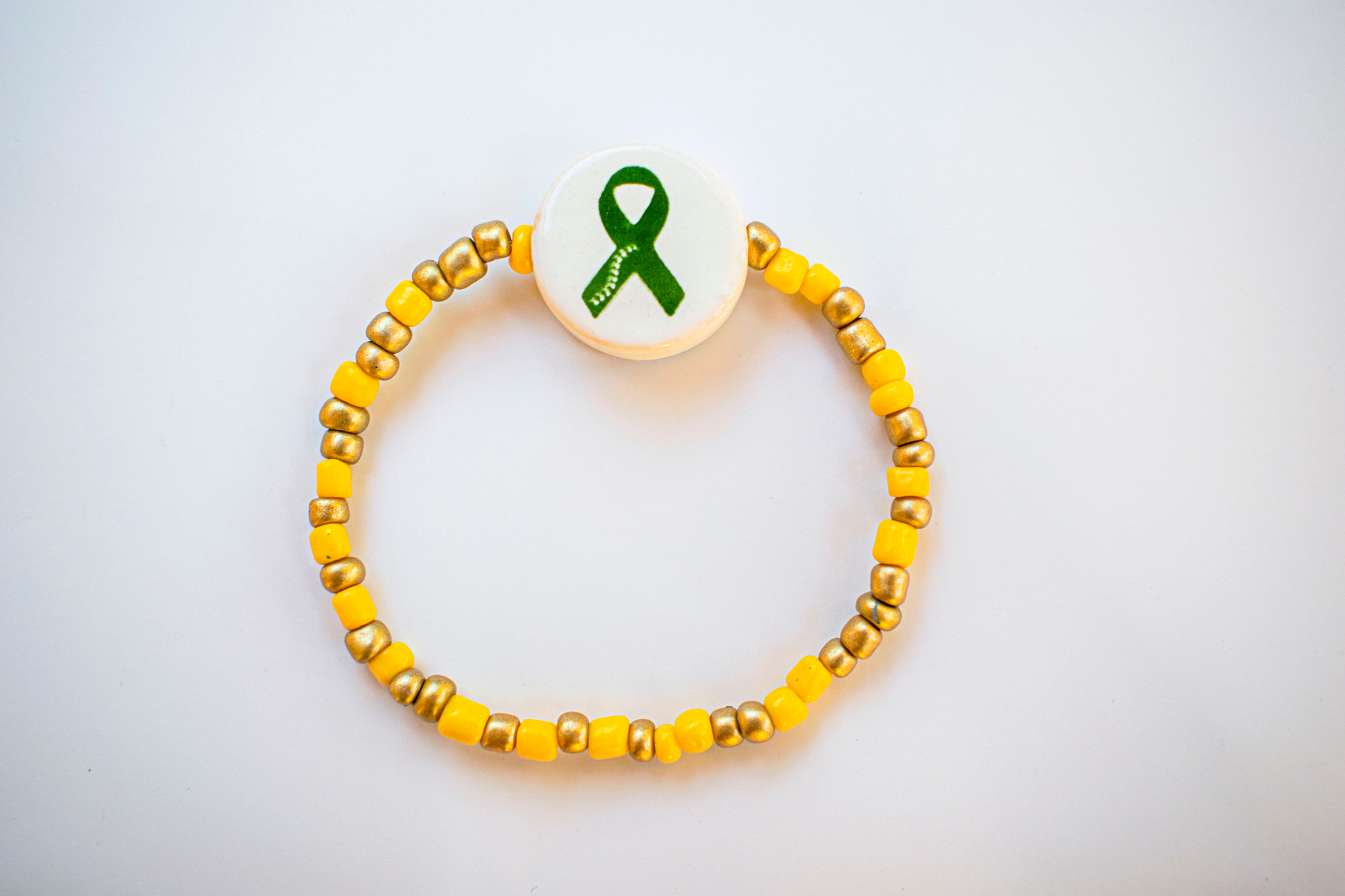 Gold and Yellow Scoliosis Bracelet