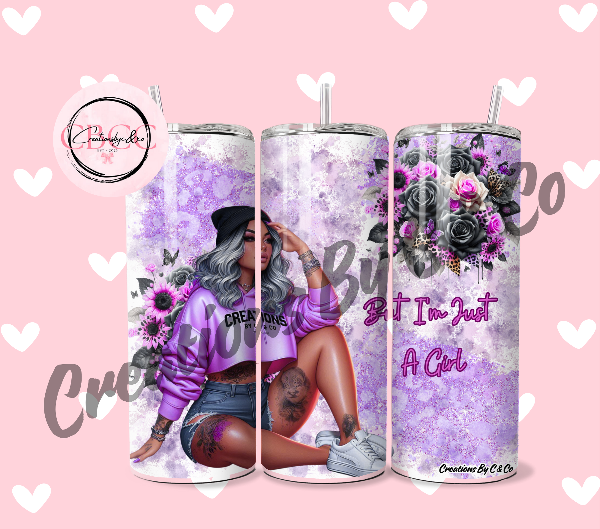 but im just a girl, CBC&CO 20OZ SUB PRINTS