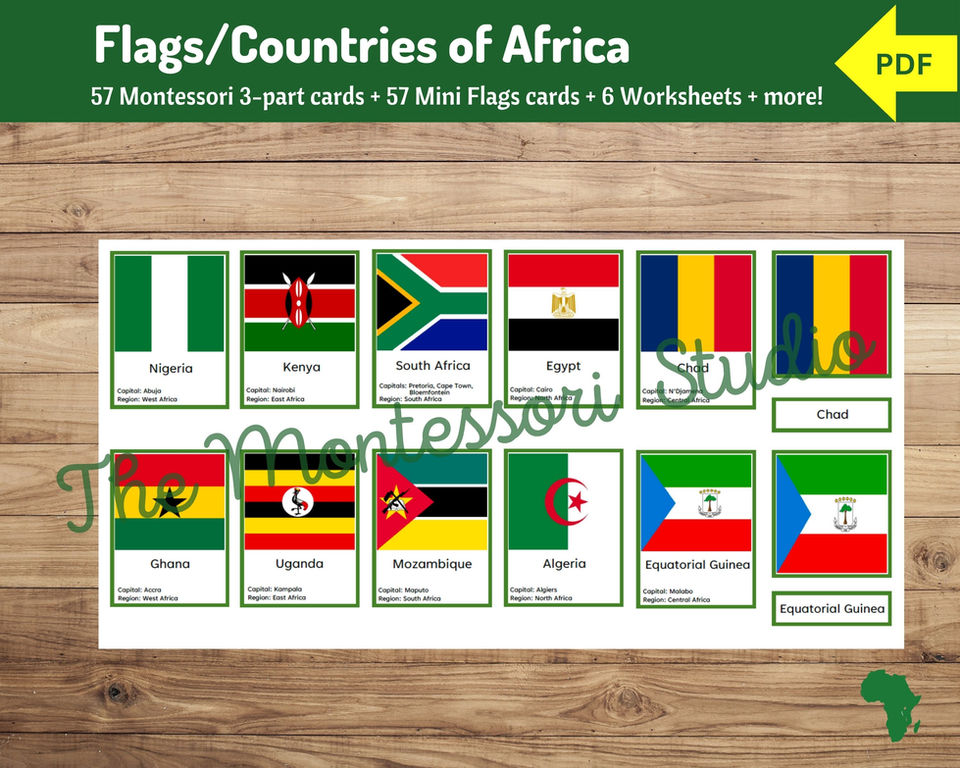 flags and countries of africa