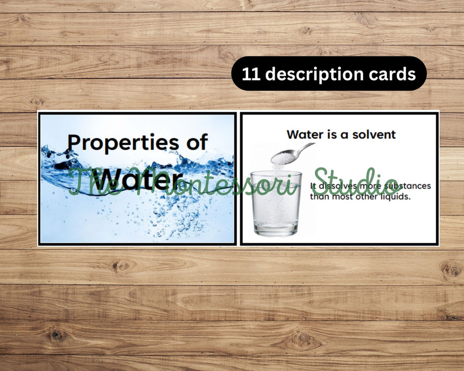 Properties of Water Cards