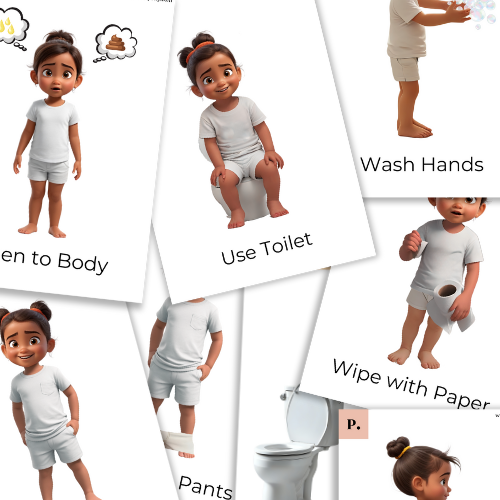 Printable potty training routine cards