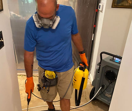 water damage clean up from burst water heater