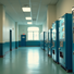 Multiple drink vending machines in hallway