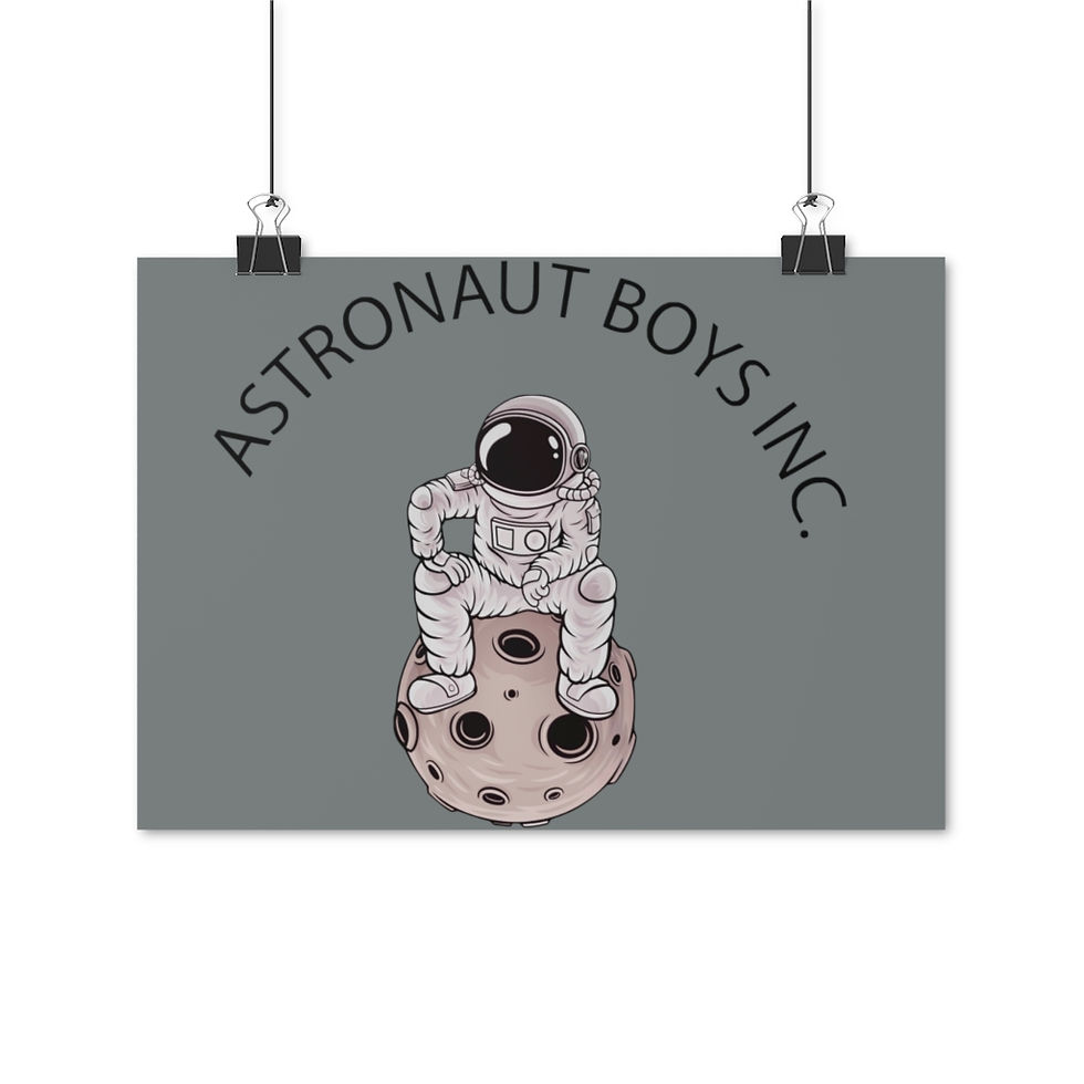 Thumbnail:  ABI MAN ON MOON Posters (GREY)