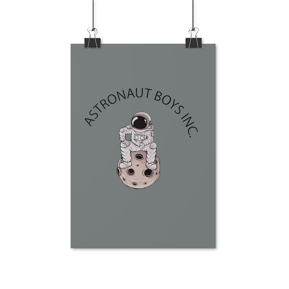 Thumbnail:  ABI MAN ON MOON Posters (GREY)