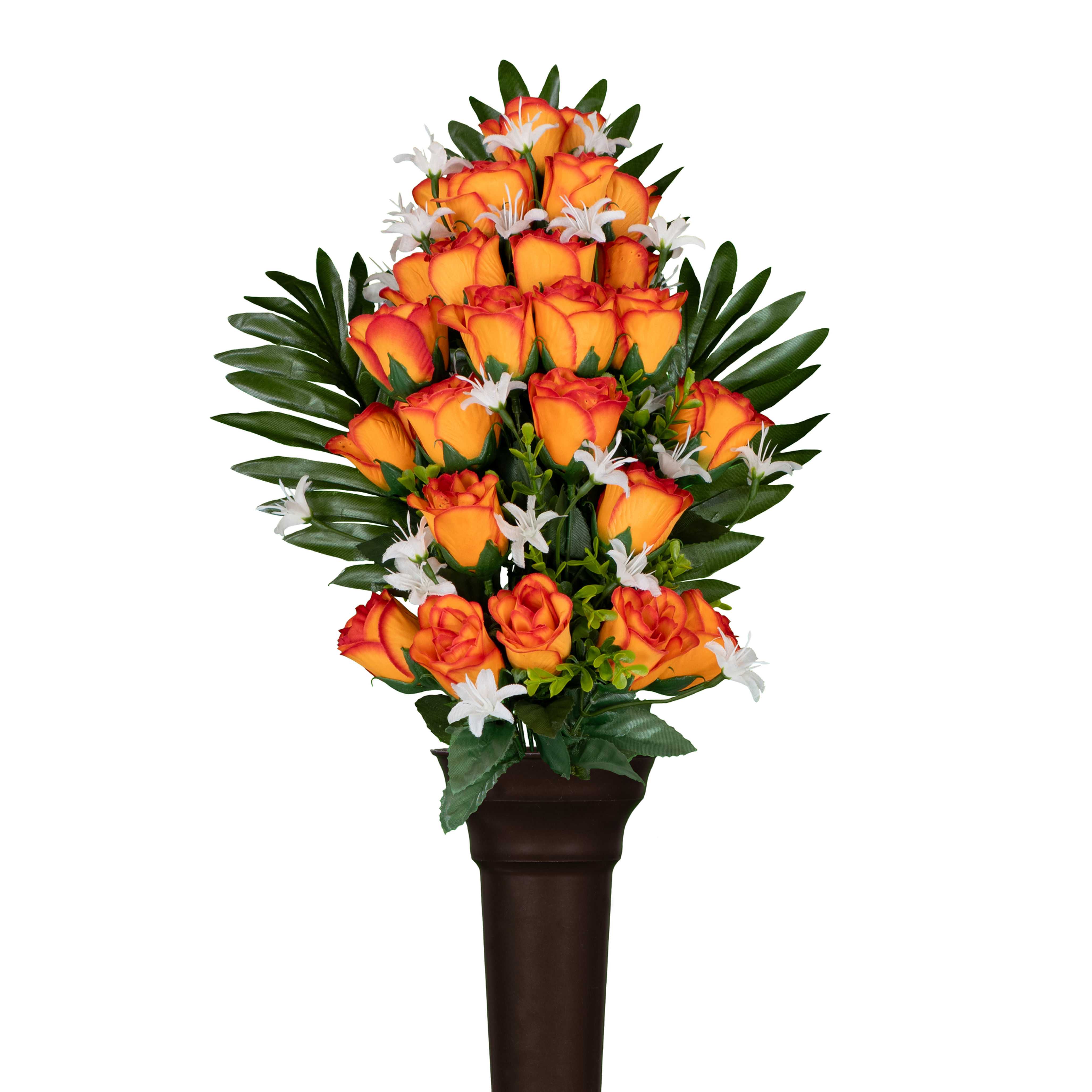 Sunrise Sweetheart Roses Mausoleum Wall Arrangement