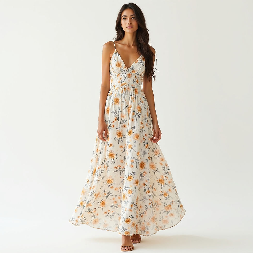 Vestido Longo Floral