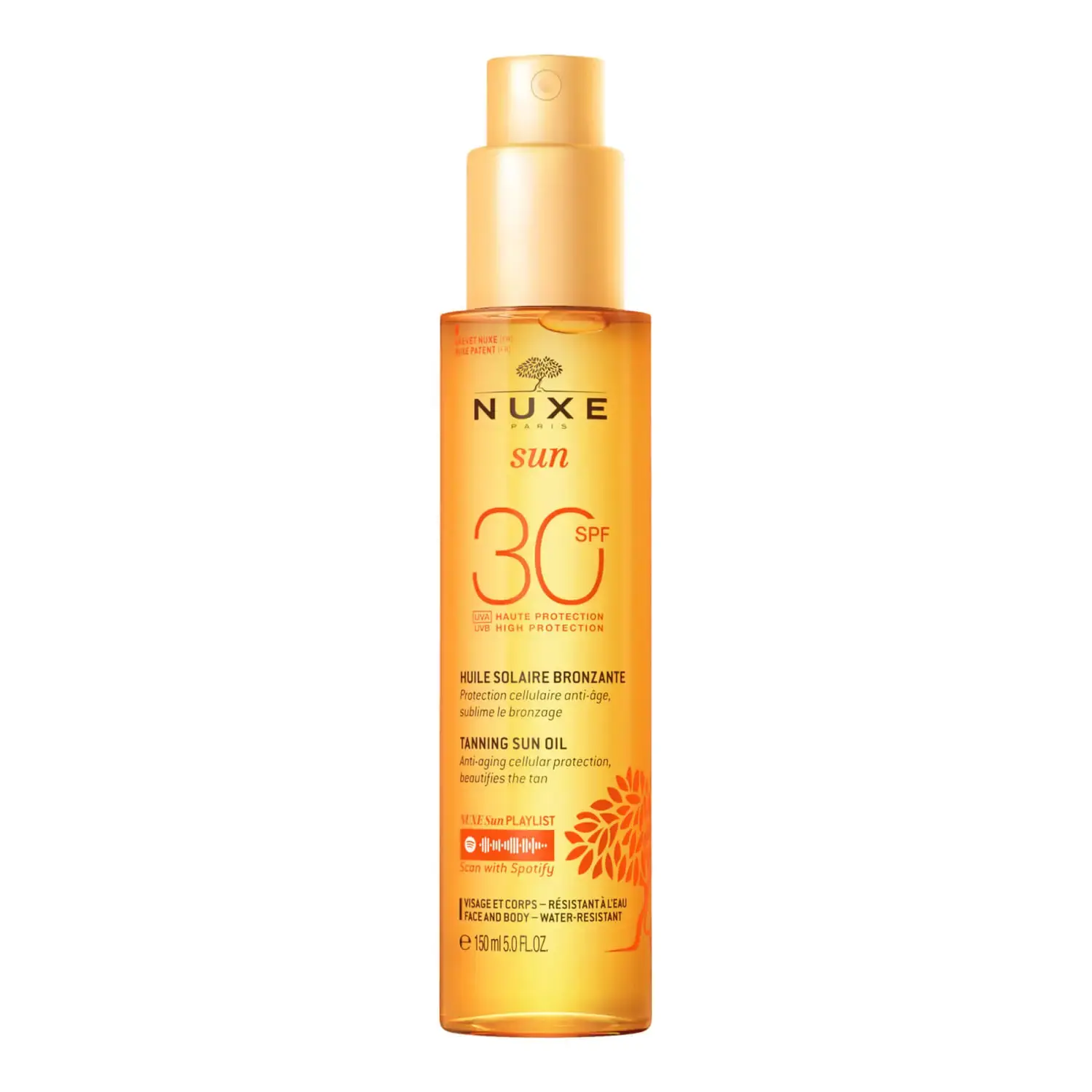 NUXE  Tanning Sun Oil High Protection SPF30 Face &amp; Body  150ml