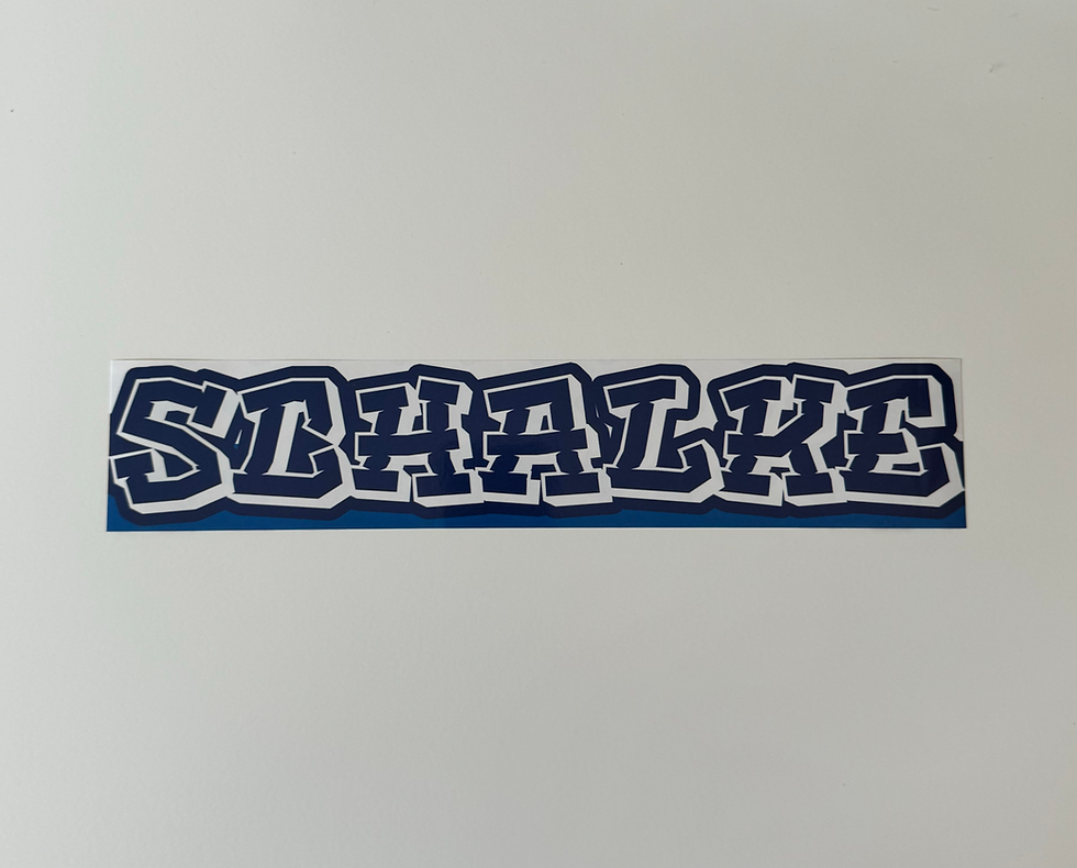 XXL Aufkleber Schalke 30 CM Fußball Ultras