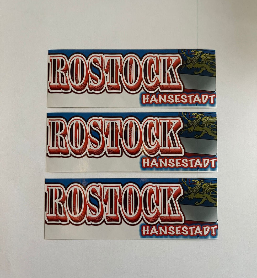 Aufkleber Rostock Hansestadt Fußball Ultras