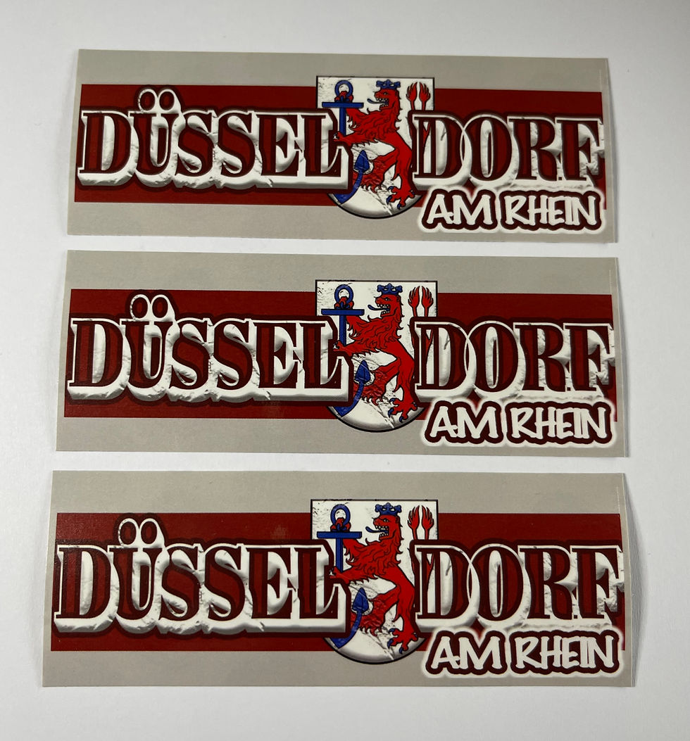 Aufkleber Düsseldorf am Rhein Fußball Ultras