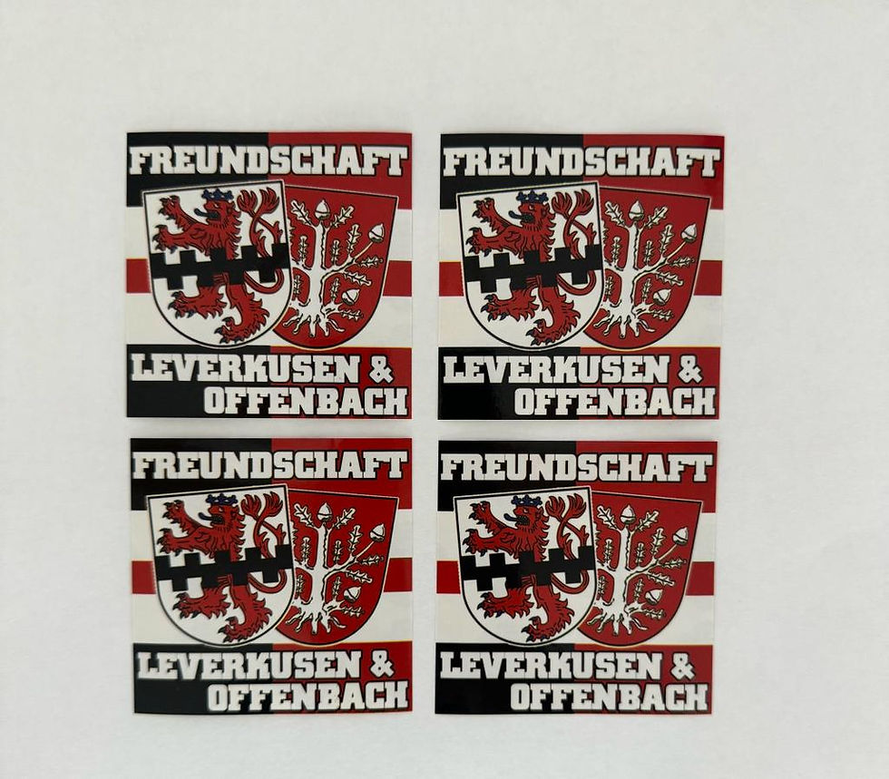 Aufkleber Freundschaft Leverkusen & Offenbach Fußball Ultras