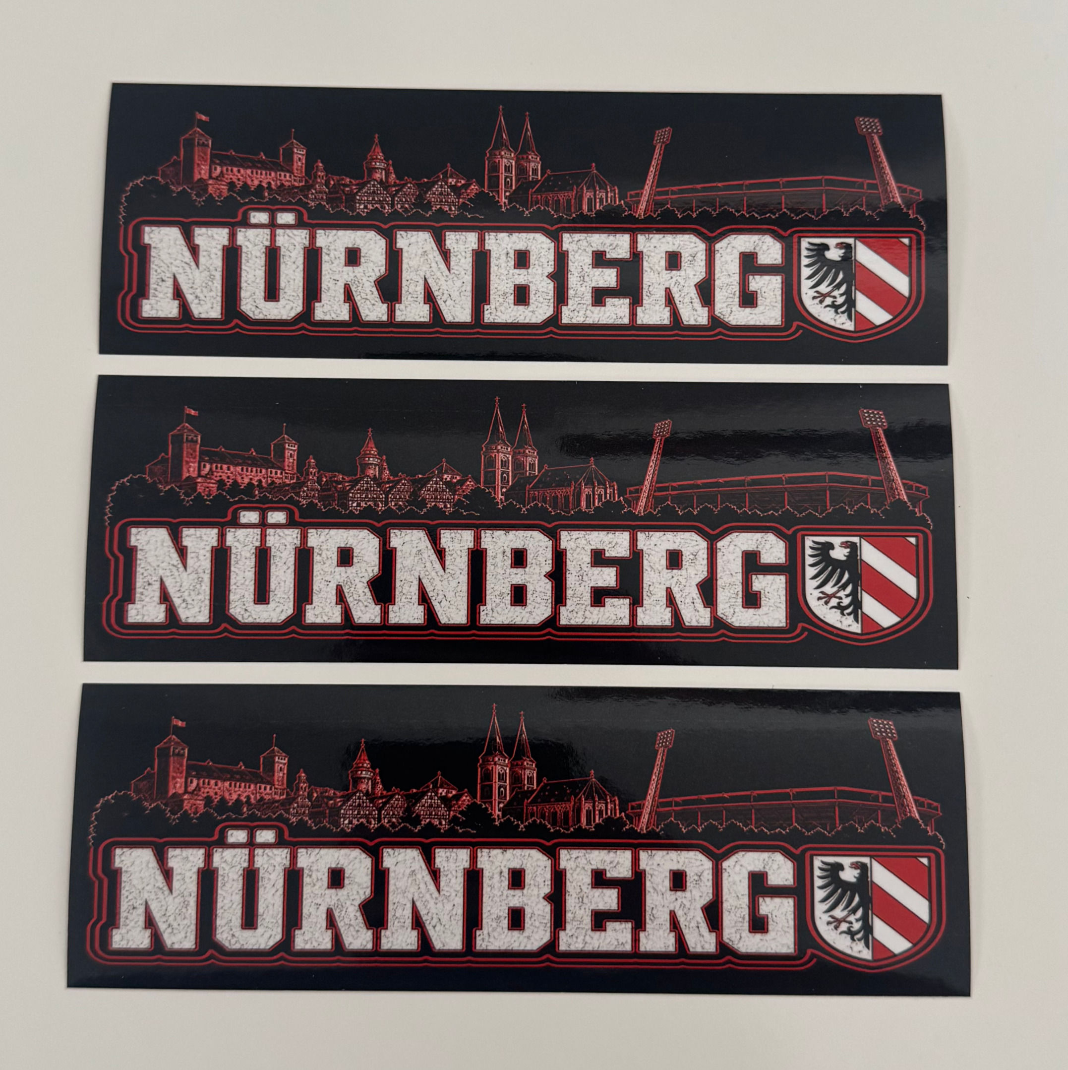 Aufkleber Nürnberg Skyline Fußball Ultras