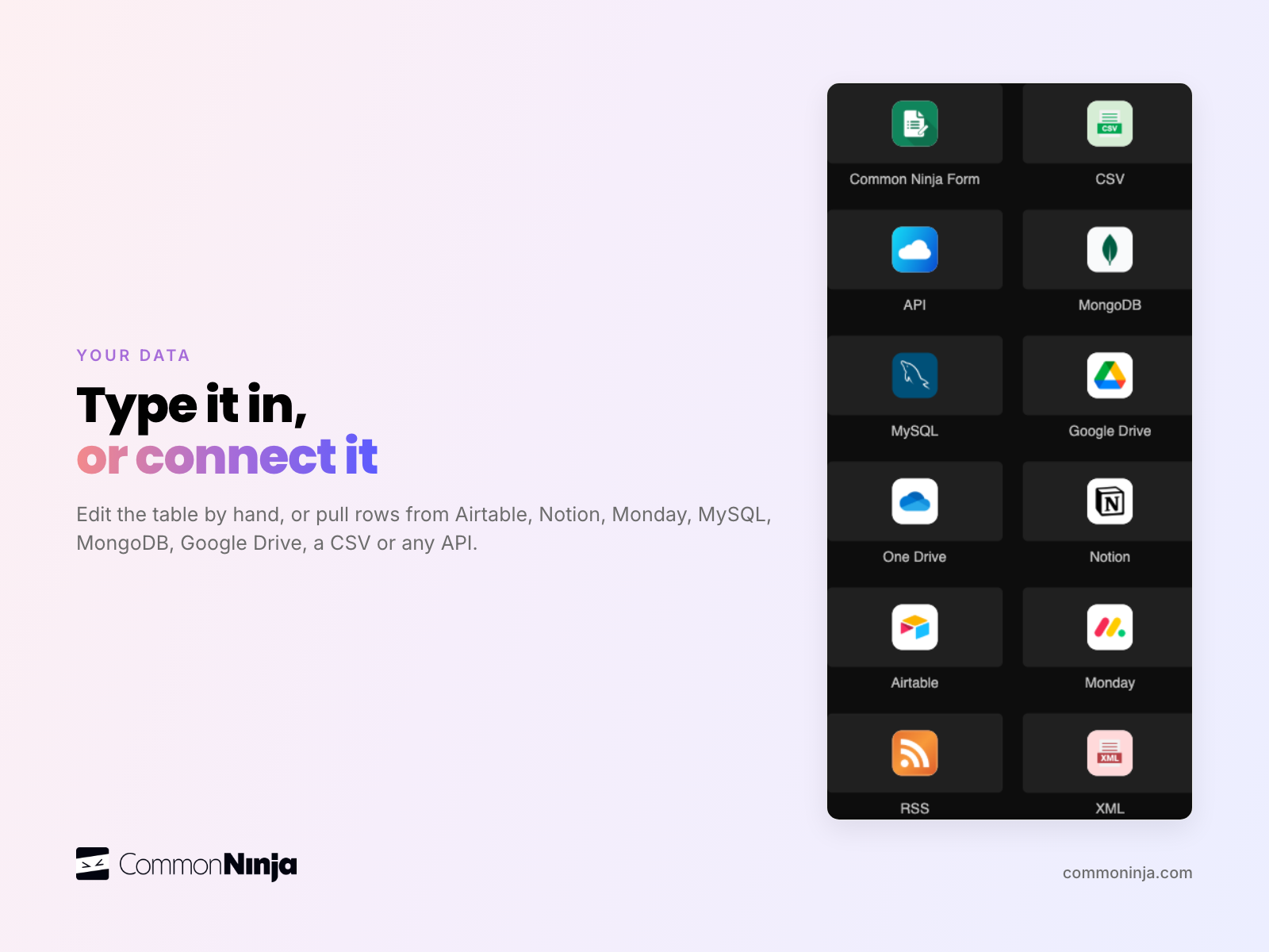 Common Ninja Comparison Tables screenshot 3