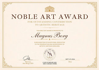 Winner of the noble Art Award for artistic heritage 2026 Magnus Borg.jpg