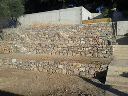 drystone retaining wall