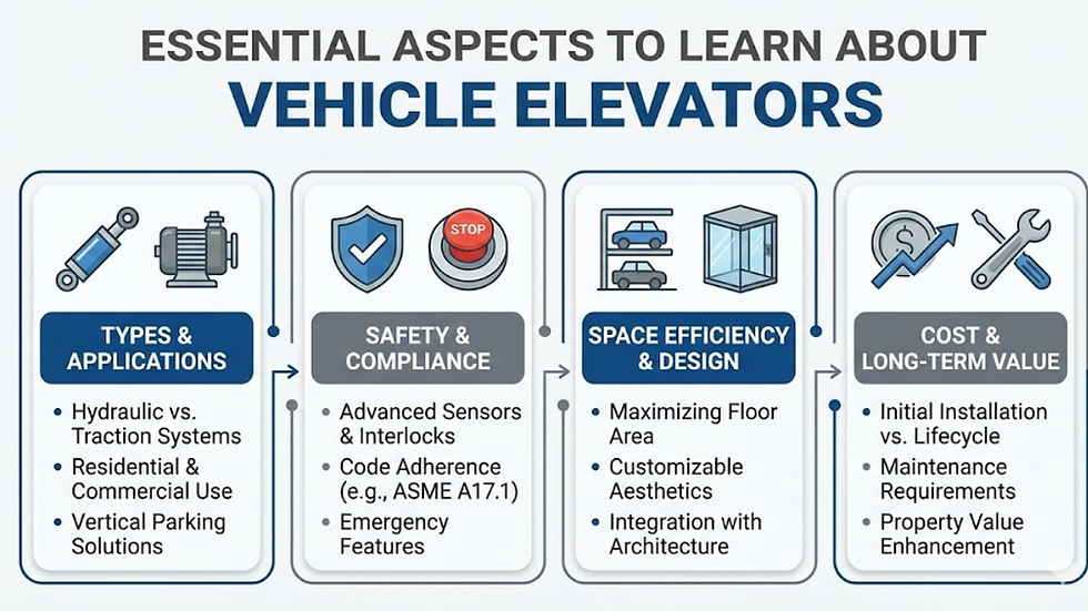 essential aspects to learn about vehicle elevators