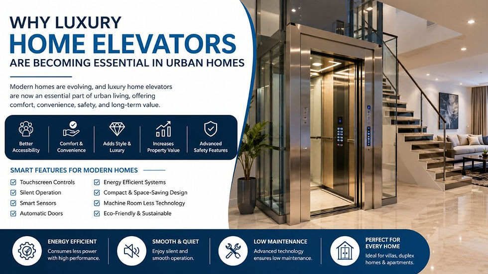 Modern luxury home elevator installed inside a stylish urban house with premium interior design and smart elevator features.