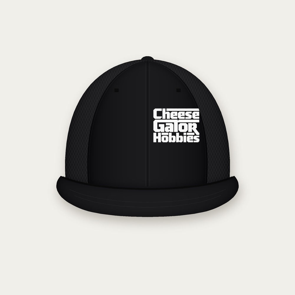 Cheese Gator Hobbies Wordmark Fitted Cap - Black