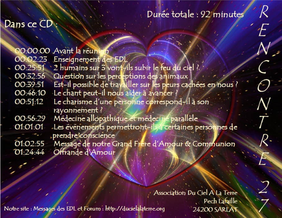 Miniature : 2023 07 29 - Rencontre avec les EDL 27