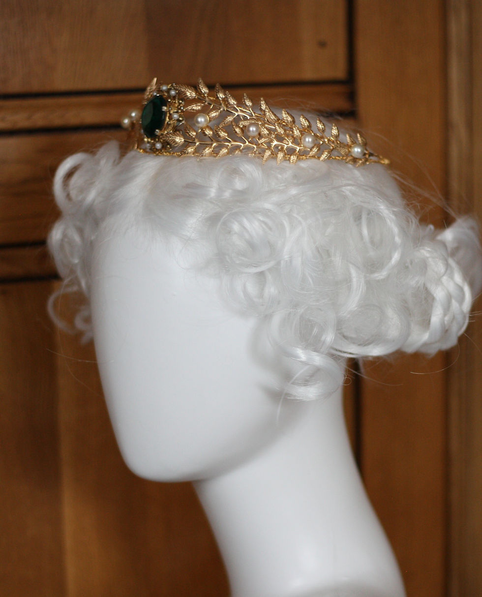 Thumbnail: Regency style emerald tiara