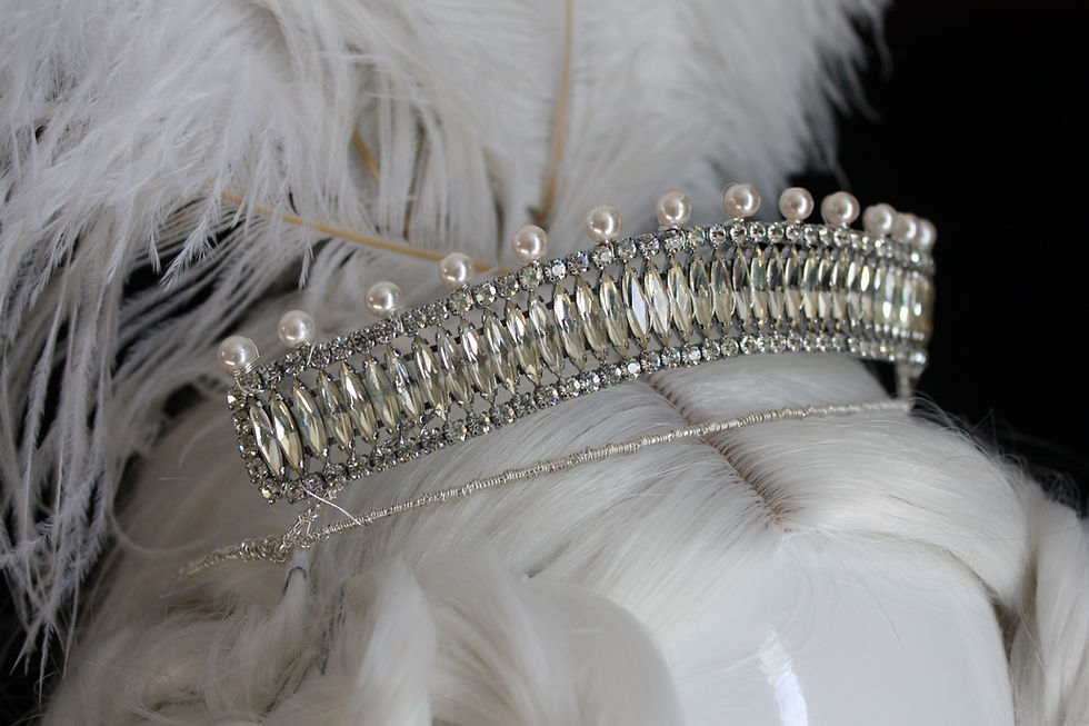 Regency style silver tiara