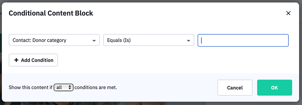 Conditional Content Block