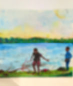 On the Island - Thin Canvas - A4