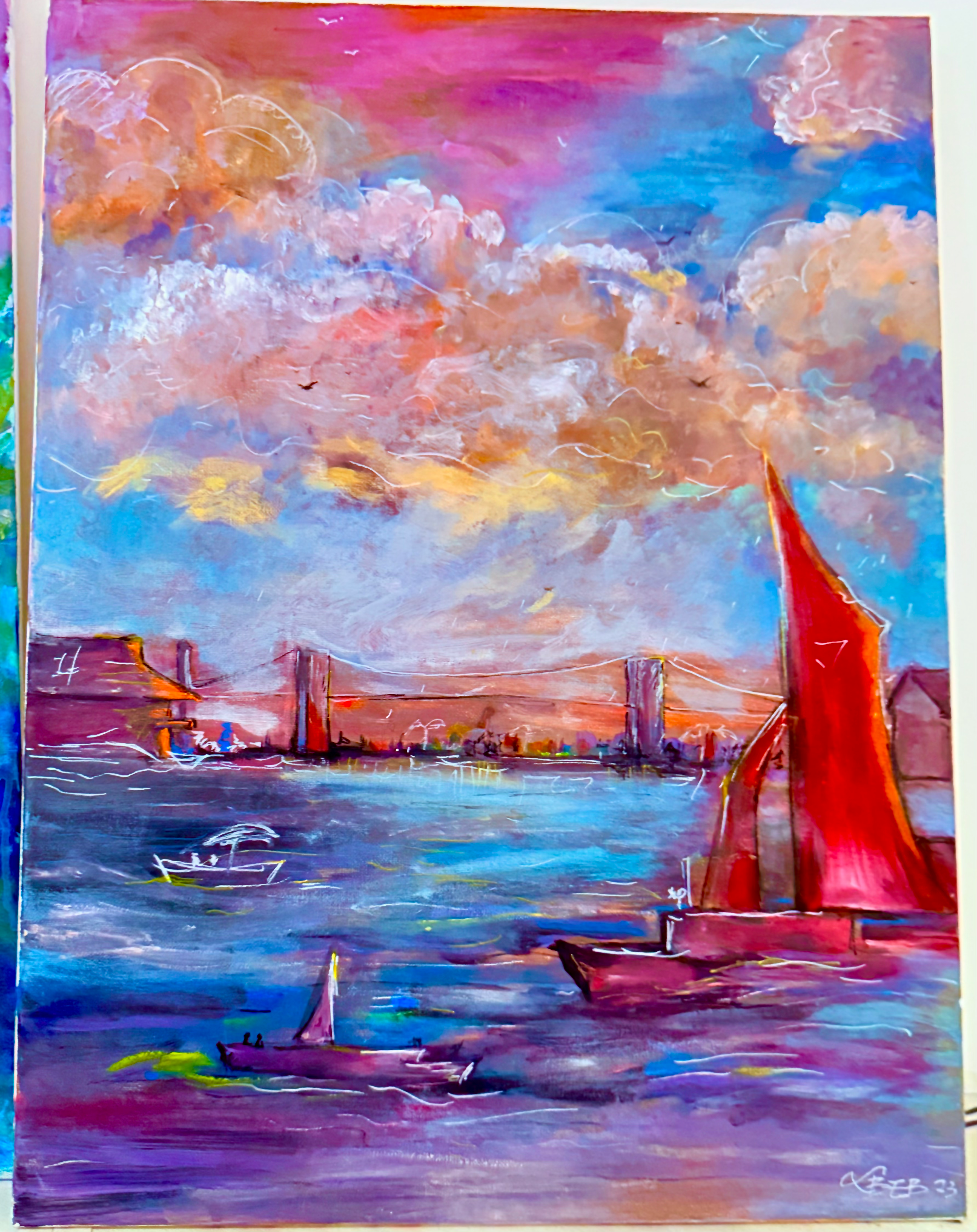 Boat Voyage - Canvas - A2