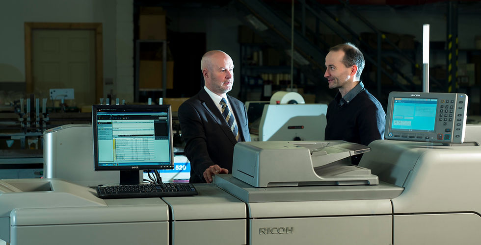 Ricoh Ireland and Lantz tie the knot on €75,000 deal, pictured (L to R) are Paul Kealy, Commercial and Industrial Printing Division, Ricoh Ireland, and Mark Hughes, director, Lantz (Photo credit John Ohle Photography)