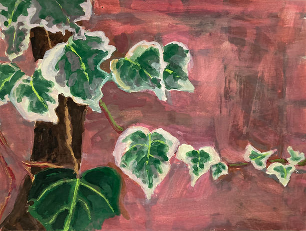 Elizabeth Bisbing Ivy gouache 9 x 12 inches 2022.jpg